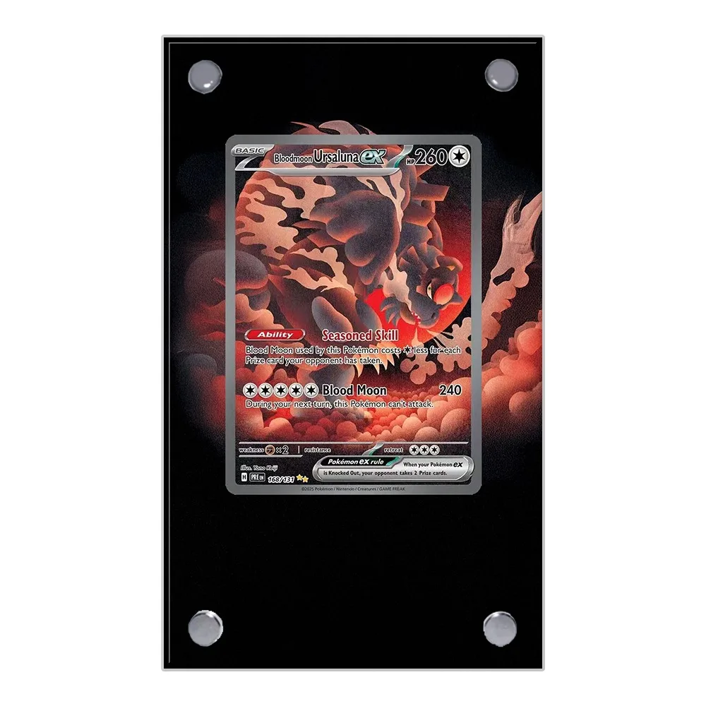 Pokemon Cards Display PTCG Bbodmoon Ursaluna Anime Game Collection Expand Art Gifts Self Made Acrylic Protective Case Toys
Pokemon Cards Display PTCG Bbodmoon Ursaluna Anime Game Collection Expand Art Gifts Self Made Acrylic Protective Case Toys