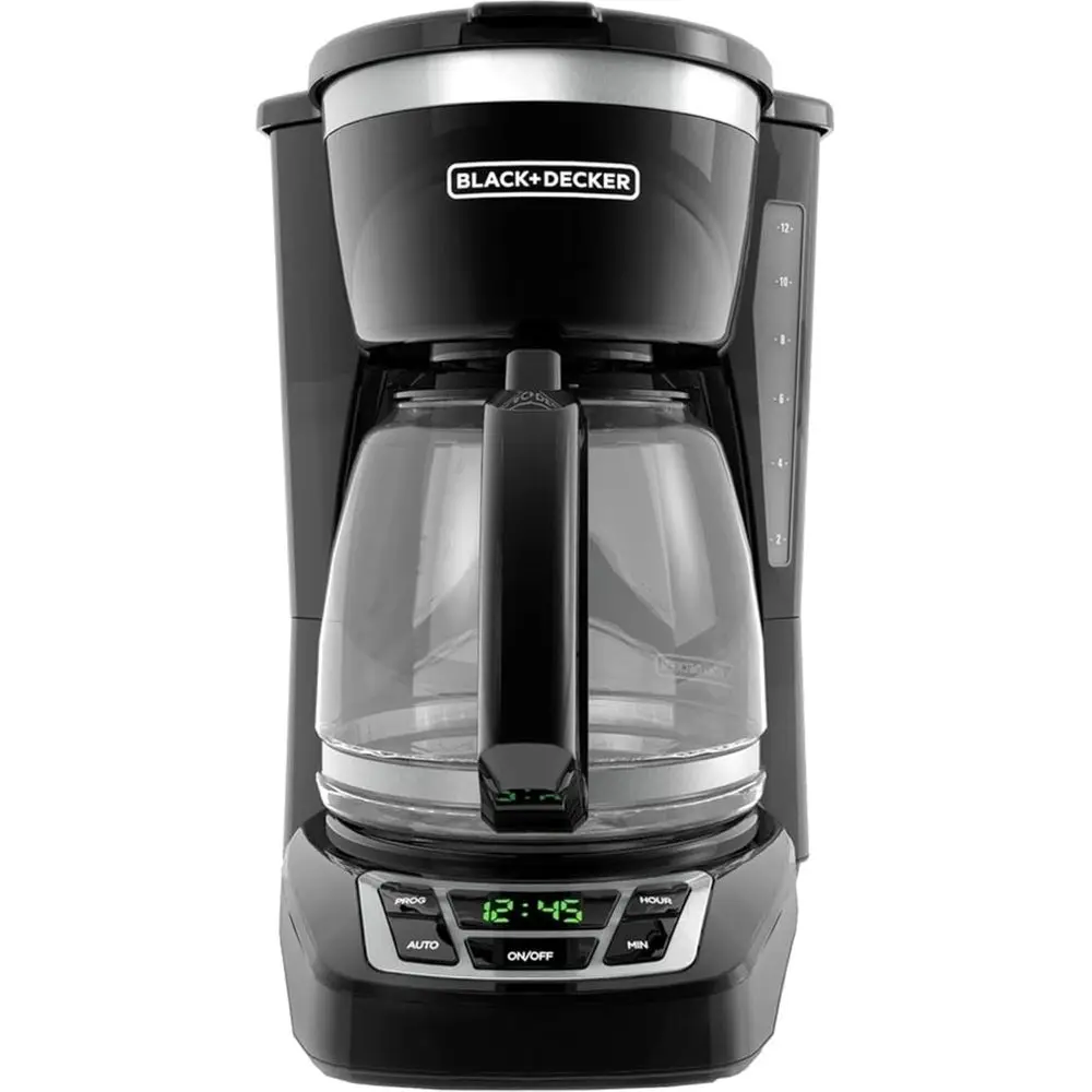 BLACK+DECKER 12-Cup Digital Coee Maker, Progmable, Washable Basket ilter, Sneak-A-Cup, Auto Brew, Water Window, Keep Hot Plate,
BLACK+DECKER 12-Cup Digital Coee Maker, Progmable, Washable Basket ilter, Sneak-A-Cup, Auto Brew, Water Window, Keep Hot Plate,