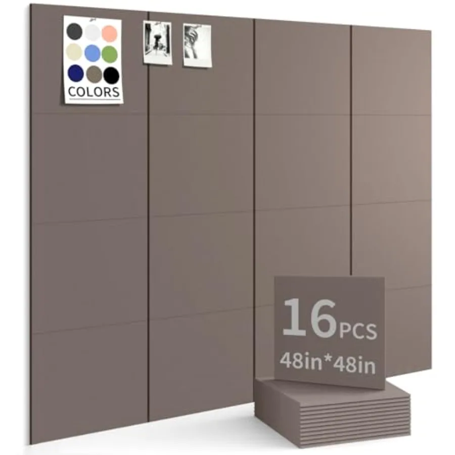 Large Bulletin Board 59"x 36" Cork Boards for Walls 16 Pack Felt Wall Panels Photo Board Cork Board for Office Home Pin Board
Large Bulletin Board 59"x 36" Cork Boards for Walls 16 Pack Felt Wall Panels Photo Board Cork Board for Office Home Pin Board