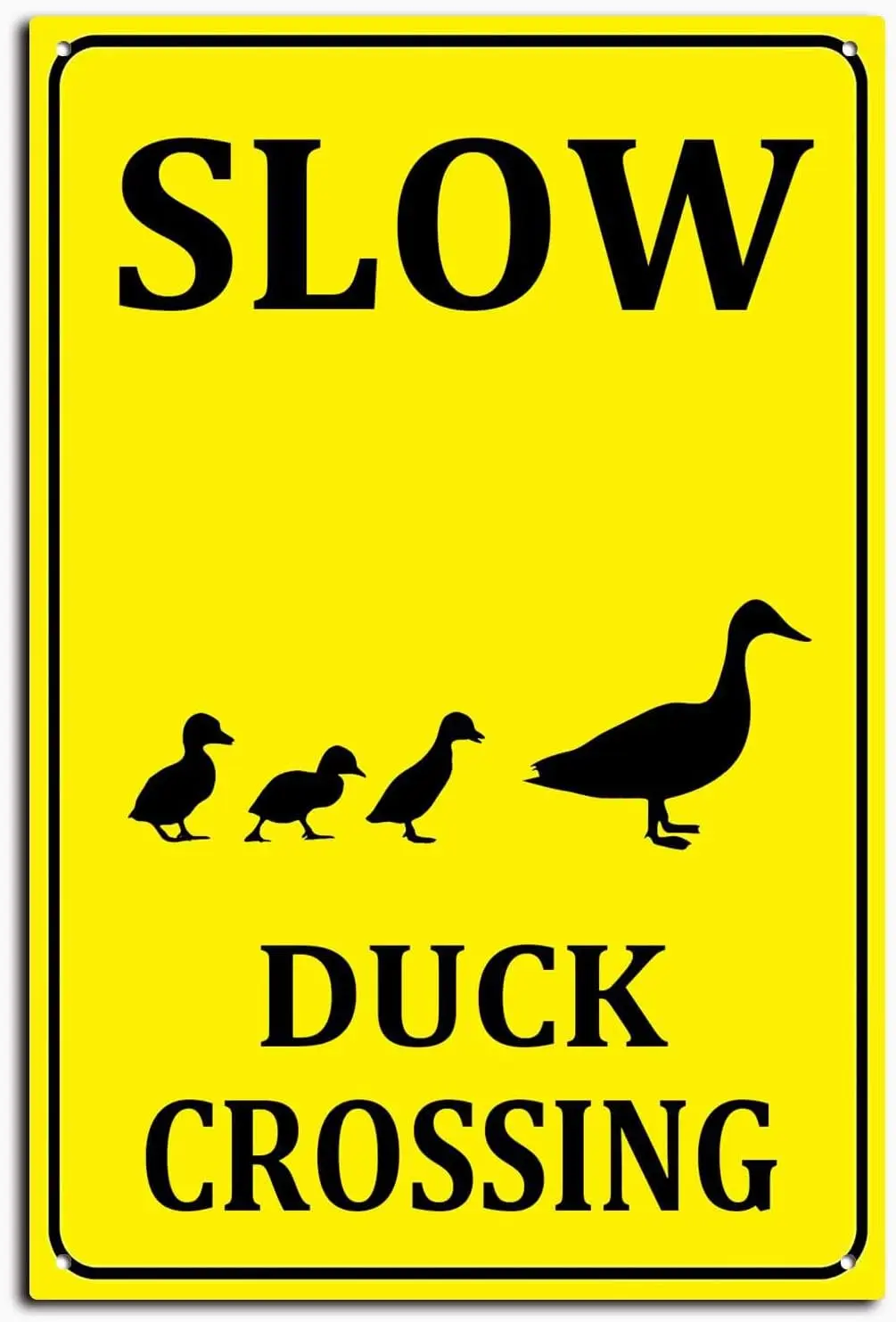 Slow Duck Crossing Yard Sign Metal Aluminum Road Sign Funny Home Decor 8X12inch/Tin Sign
Slow Duck Crossing Yard Sign Metal Aluminum Road Sign Funny Home Decor 8X12inch/Tin Sign