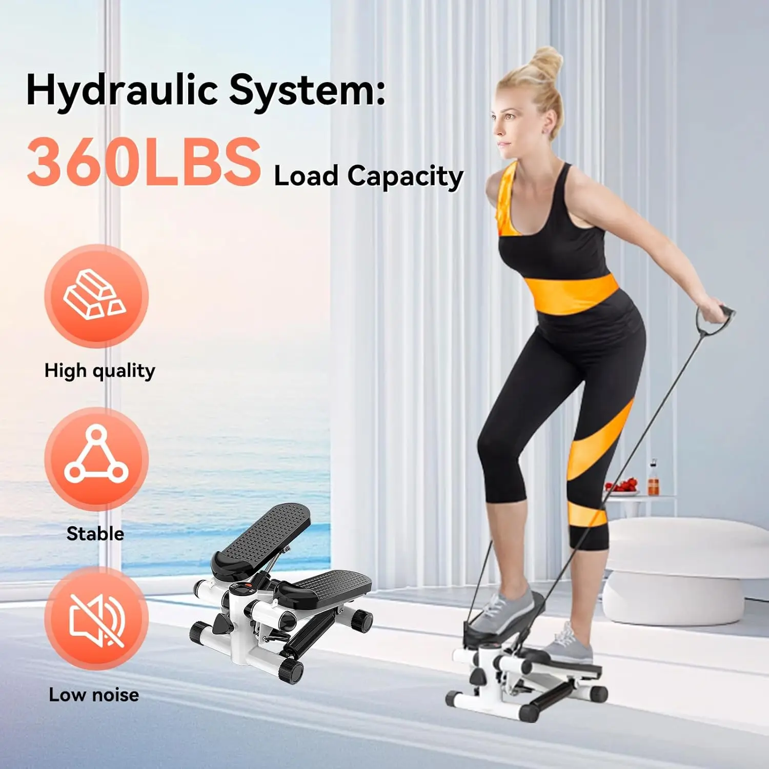 Portable Mini Stepper Exercise Steel ABS Plastic Machine for Home Workouts
Portable Mini Stepper Exercise Steel ABS Plastic Machine for Home Workouts