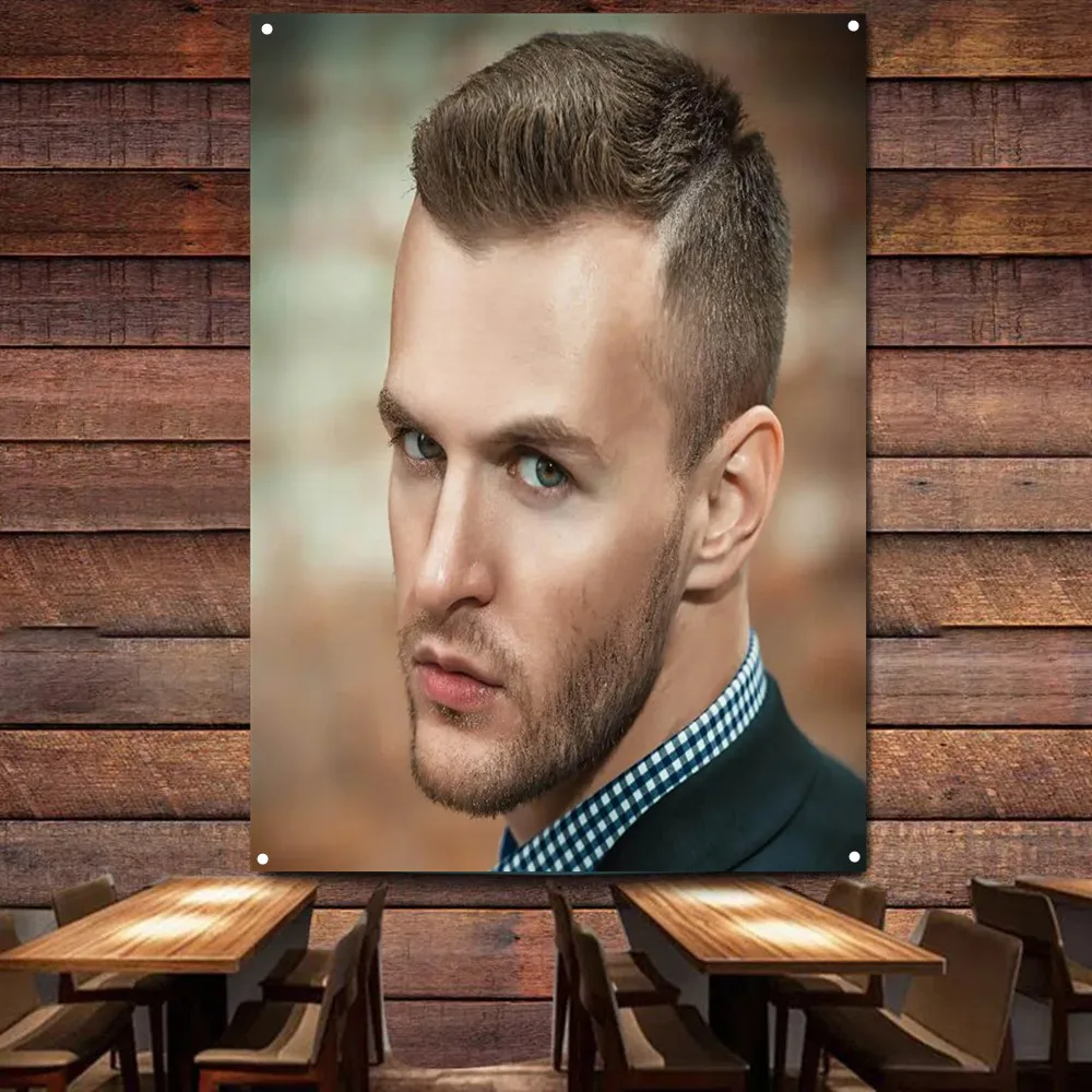 Mini pompadour haircut for men Flag Wall Charts Barber Shop Wall Art Banner Tapestry Hairstyling Poster & Prints Canvas Printing
Mini pompadour haircut for men Flag Wall Charts Barber Shop Wall Art Banner Tapestry Hairstyling Poster & Prints Canvas Printing