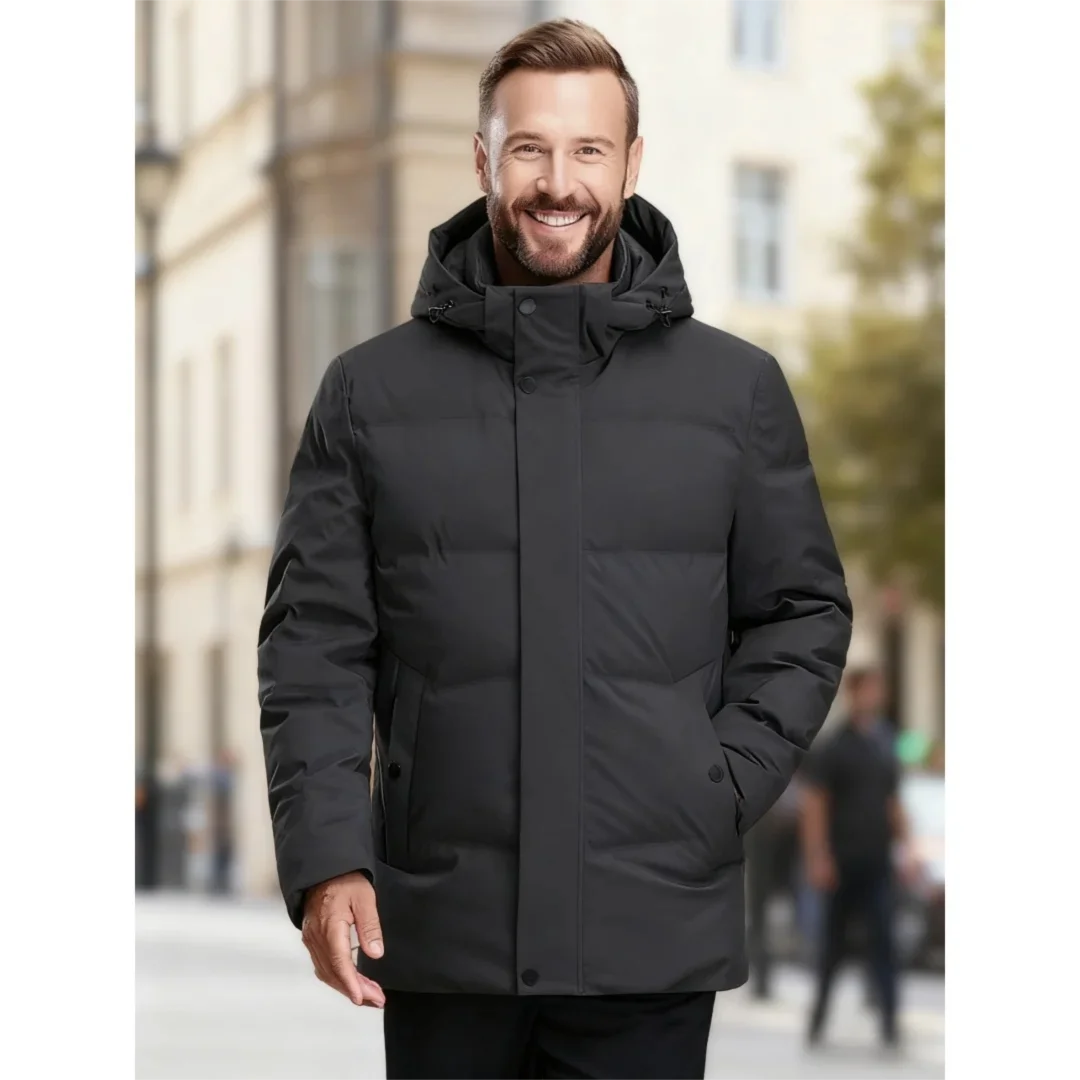 Men's Big & Tall Formal Down Overcoat - Hooded Winter Dress Coat for Professional Wear (Classic Heritage Style)
Men's Big & Tall Formal Down Overcoat - Hooded Winter Dress Coat for Professional Wear (Classic Heritage Style)