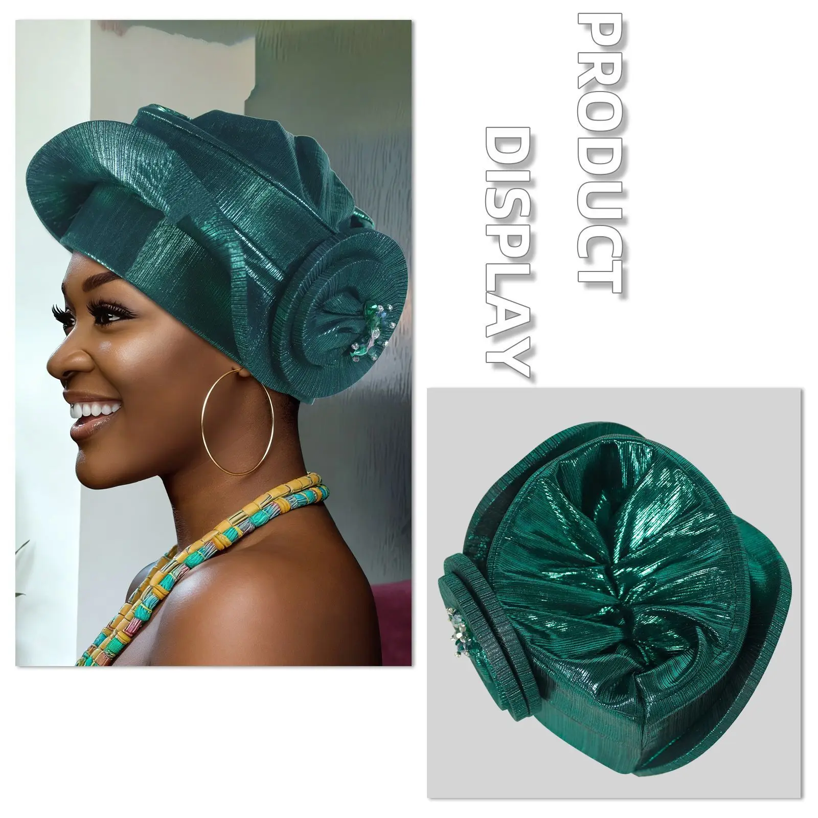 Elegant Turban Cap for Women African Headtie Nigeria Auto Gele Head Wrap Wedding Geles Muslim Hijab Bonnet Headpiece Headscarf
Elegant Turban Cap for Women African Headtie Nigeria Auto Gele Head Wrap Wedding Geles Muslim Hijab Bonnet Headpiece Headscarf
