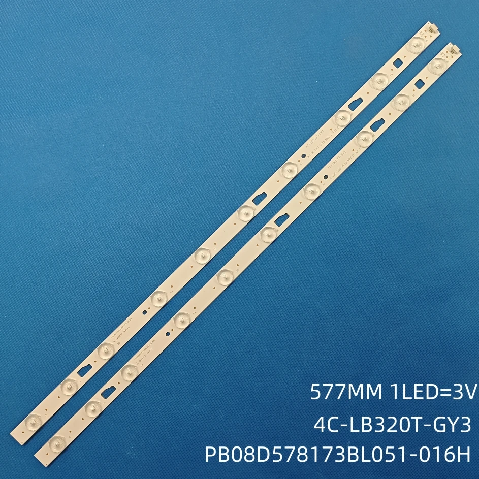 LED Backlight strip 10 lamp For PB08D578173BL051-016H 4C-LB320T-GY3 LED-32B700S
LED Backlight strip 10 lamp For PB08D578173BL051-016H 4C-LB320T-GY3 LED-32B700S