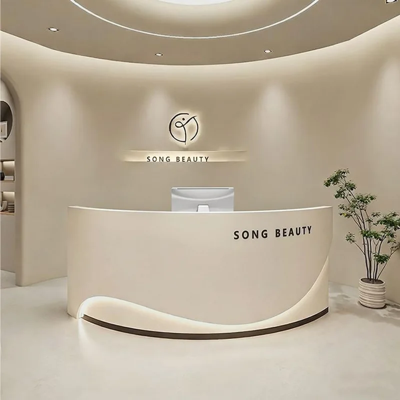 Simple Modern Nordic Reception Desk Sophistication Solid Reception Desk Luxury Reinforced Office Furniture Mesa De Recepção LJ40
Simple Modern Nordic Reception Desk Sophistication Solid Reception Desk Luxury Reinforced Office Furniture Mesa De Recepção LJ40