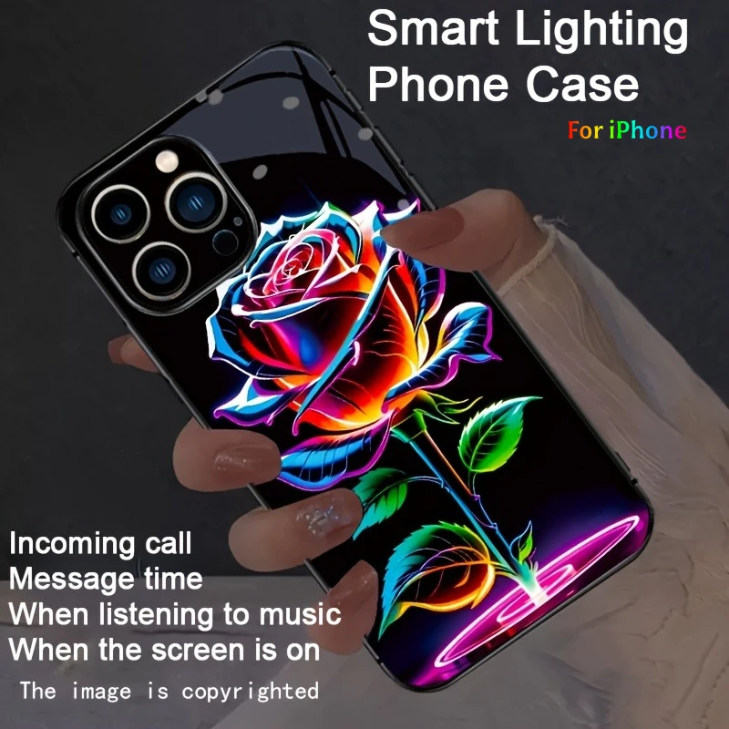 Green Leaf Rose Lighting LED Phone Capa Shell For iPhone 17 Air 16 15 13 12 11 Pro Max 14 Plus Colorful Luminous Protect Case
Green Leaf Rose Lighting LED Phone Capa Shell For iPhone 17 Air 16 15 13 12 11 Pro Max 14 Plus Colorful Luminous Protect Case