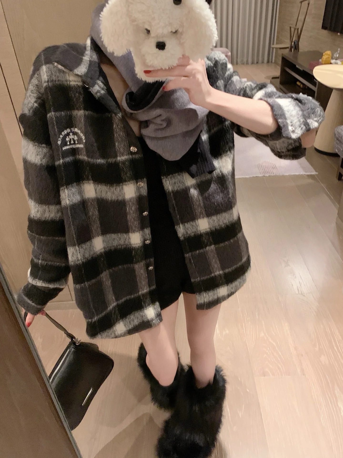 Женская теплая куртка средней длины из хлопка с вышивкой крестиком и клетчатым узором, лимитированная серия Seoul, в стиле Lazy
Женская теплая куртка средней длины из хлопка с вышивкой крестиком и клетчатым узором, лимитированная серия Seoul, в стиле Lazy