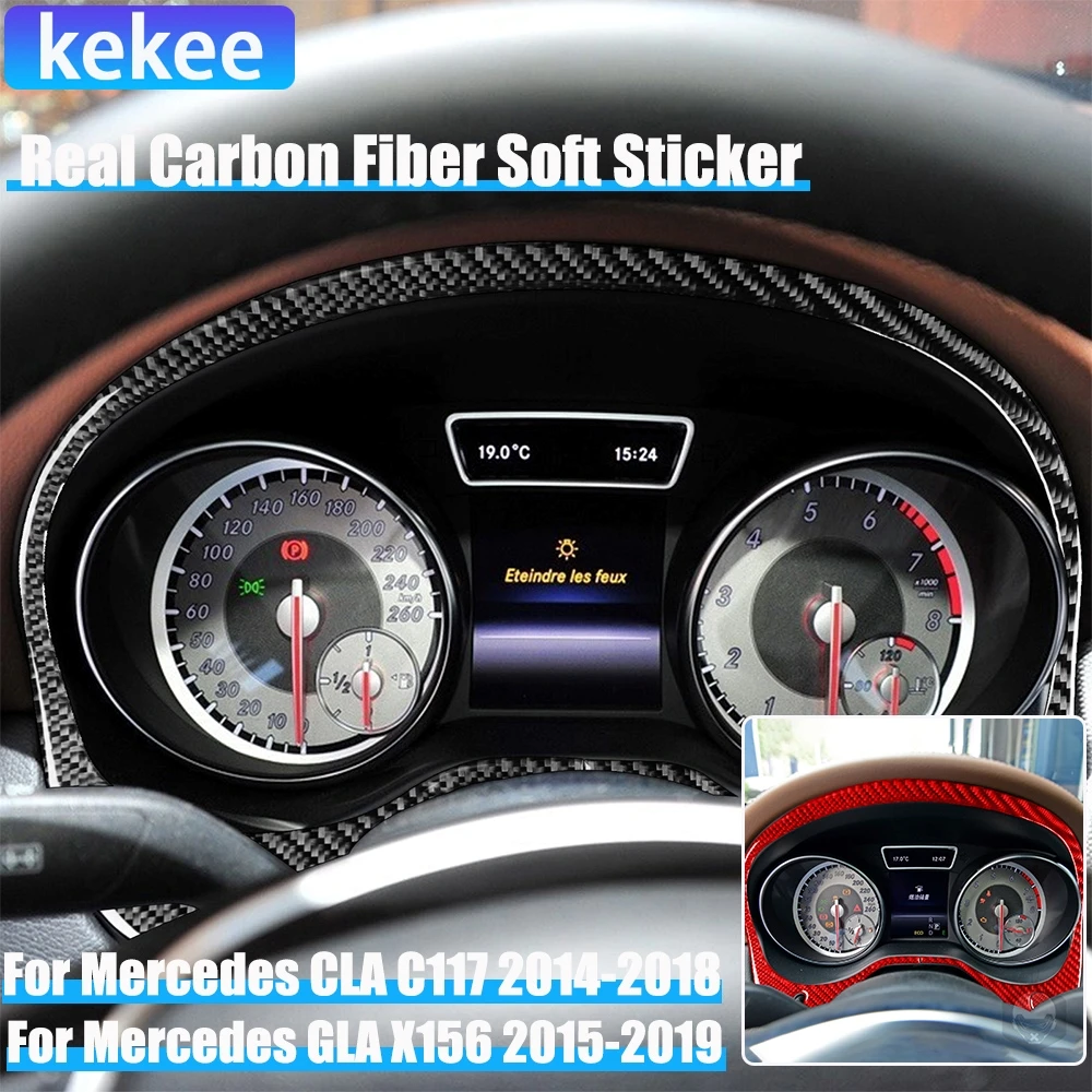 Real Carbon Fiber Car Accessories Dashboard Speedometer Cover Soft Sticker For Mercedes CLA C117 2014-2018 GLA X156 2015-2019
Real Carbon Fiber Car Accessories Dashboard Speedometer Cover Soft Sticker For Mercedes CLA C117 2014-2018 GLA X156 2015-2019