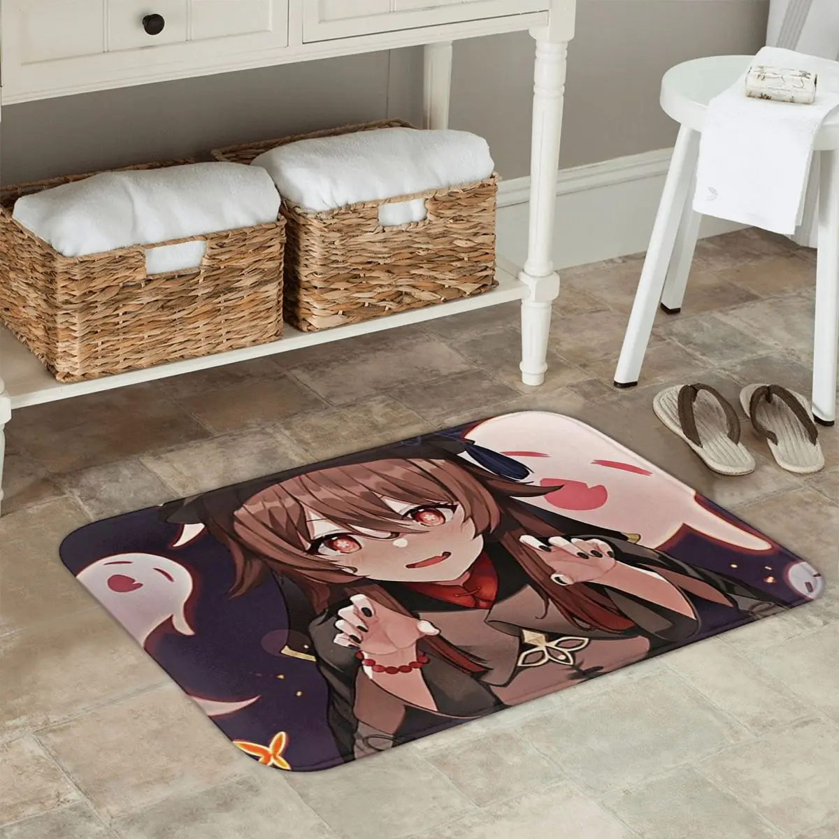 Booo Hu Tao Genshin Impact New Pyro Character Anti-slip Doormat Floor Mat Carpet Rug for Kitchen Entrance Balcony Footpad Mats
Booo Hu Tao Genshin Impact New Pyro Character Anti-slip Doormat Floor Mat Carpet Rug for Kitchen Entrance Balcony Footpad Mats