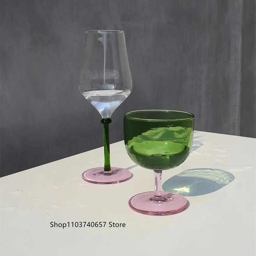 Nordic Style Pink Green Contrast Beverage Dessert Glass Simple Vintage Wine Glass Round Commercial Cocktail Glass
Nordic Style Pink Green Contrast Beverage Dessert Glass Simple Vintage Wine Glass Round Commercial Cocktail Glass