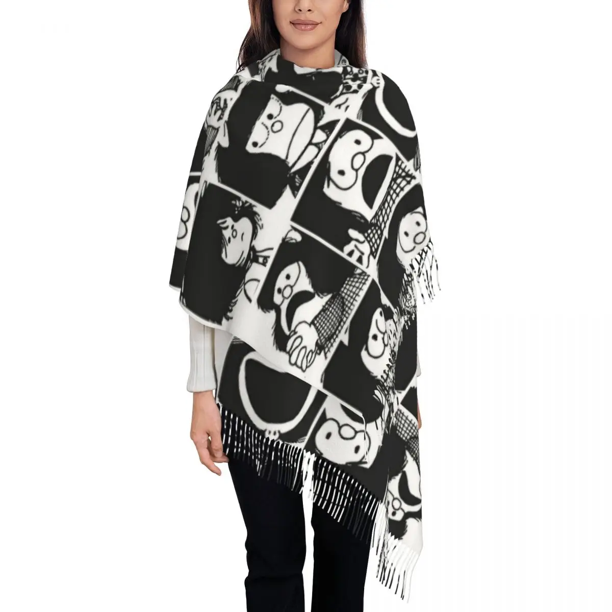 Женская шаль с коллажем Mafaldaa, зимний теплый длинный мягкий шарф, милые шарфы-шали Kawaii Pashminas
Женская шаль с коллажем Mafaldaa, зимний теплый длинный мягкий шарф, милые шарфы-шали Kawaii Pashminas