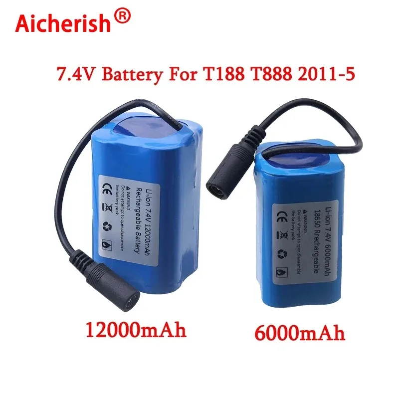 7.4V 12000Mah 6000Mah RC Boats Battery For T188 T888 2011-5 V007 C18 H18 Remote Control Fishing Bait Boat Ship Parts Accessories
7.4V 12000Mah 6000Mah RC Boats Battery For T188 T888 2011-5 V007 C18 H18 Remote Control Fishing Bait Boat Ship Parts Accessories