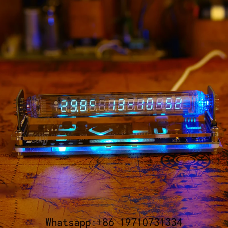Nixie Tube Table Clocks Vacuum-tube Digital Tabletop Glow Tube Clock Electronic Watches Room Decorating Items Office Desk Gift
Nixie Tube Table Clocks Vacuum-tube Digital Tabletop Glow Tube Clock Electronic Watches Room Decorating Items Office Desk Gift