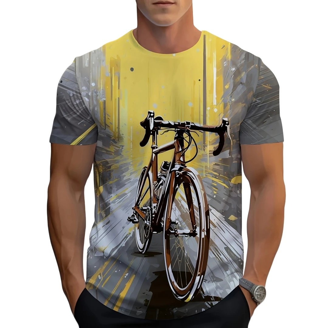 Gym T Shirt Men Cycling Graphic T Shirt Bicycle 3D Print Clothes Summer Short Sleeve Men's T-Shirts Crew Neck Men Gym Sportswear 
Gym T Shirt Men Cycling Graphic T Shirt Bicycle 3D Print Clothes Summer Short Sleeve Men's T-Shirts Crew Neck Men Gym Sportswear