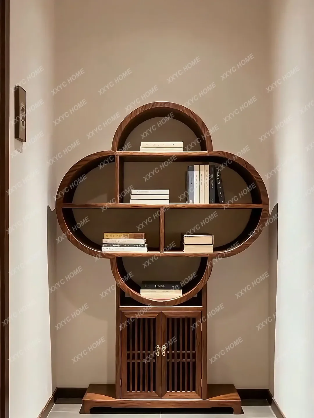 New Chinese North American Black Walnut Bogu Rack Minimalist Shelf
New Chinese North American Black Walnut Bogu Rack Minimalist Shelf