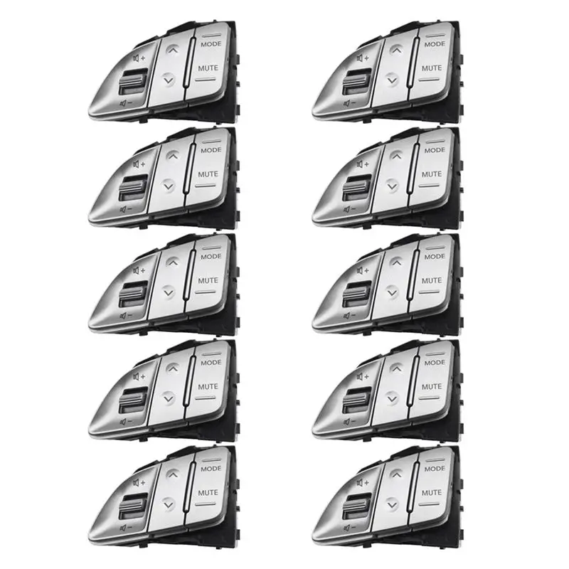 10X Multi-Function Steering Wheel Button Volume Adjustment Button Cruise Control Switch For Tucson IX35 A
10X Multi-Function Steering Wheel Button Volume Adjustment Button Cruise Control Switch For Tucson IX35 A