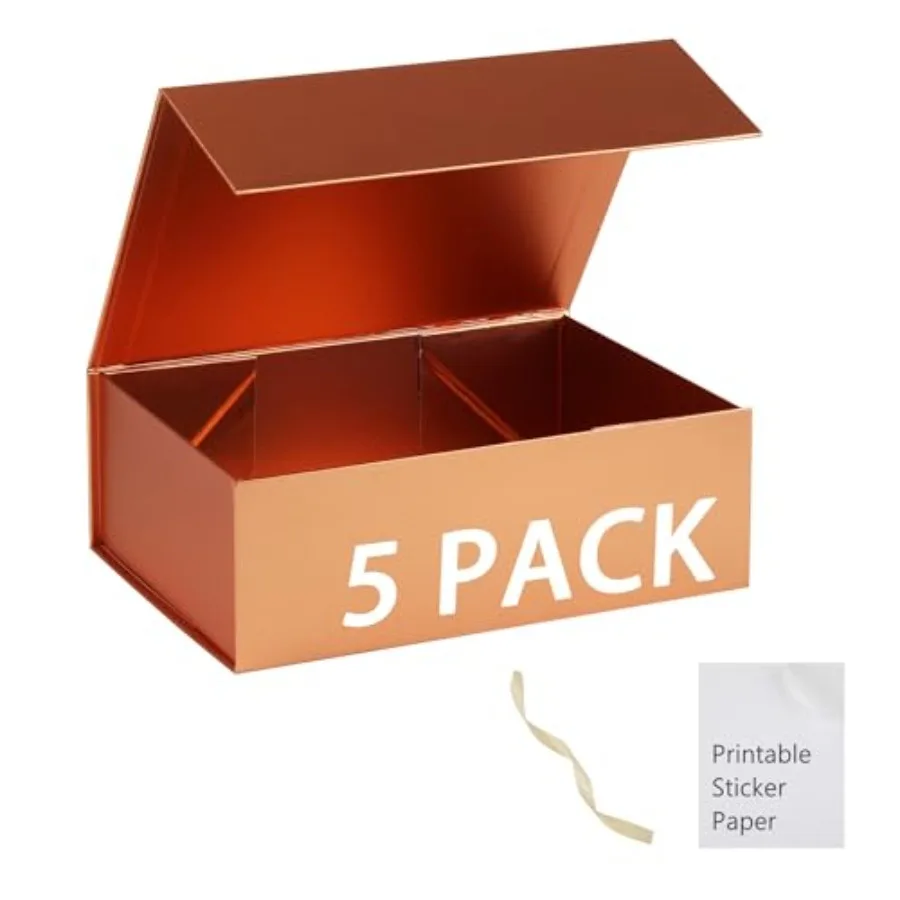 Rose Gold Gift Box for Bridesmaid Proposal, Wedding, Birthday, Graduation Magnetic Closure, 13x11x5.3in Large Size with Lid, In
Rose Gold Gift Box for Bridesmaid Proposal, Wedding, Birthday, Graduation Magnetic Closure, 13x11x5.3in Large Size with Lid, In