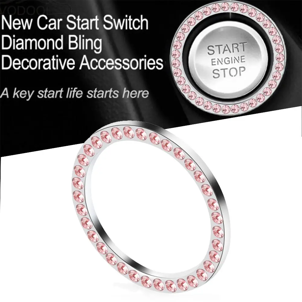 Bling Pink Circle Trim Decorative Accessories Car Button Start Switch Diamond Ring
Bling Pink Circle Trim Decorative Accessories Car Button Start Switch Diamond Ring
