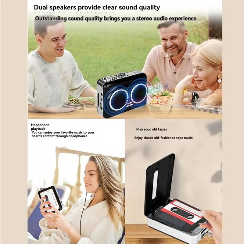 ABKI-USB Music Tape To MP3 Converter Cassette Player Plug And Play Tape Converter With Dual Speakers
ABKI-USB Music Tape To MP3 Converter Cassette Player Plug And Play Tape Converter With Dual Speakers