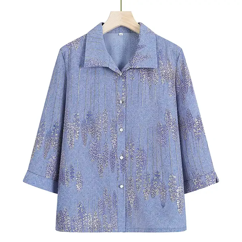 Elderly Women Summer Floral Print Three Quarter Sleeve Shirt Elastic Waist Pants Set Loose Casual Outfit S-4XL
Elderly Women Summer Floral Print Three Quarter Sleeve Shirt Elastic Waist Pants Set Loose Casual Outfit S-4XL