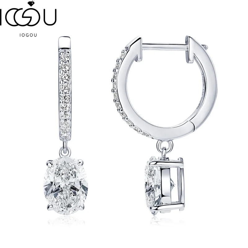 IOGOU овальной огранки D1,50CT сертифицированные муассанитовые висячие серьги-кольца для женщин, настоящее серебро 925 пробы, свадебные роскошные ювелирные украшения
IOGOU овальной огранки D1,50CT сертифицированные муассанитовые висячие серьги-кольца для женщин, настоящее серебро 925 пробы, свадебные роскошные ювелирные украшения