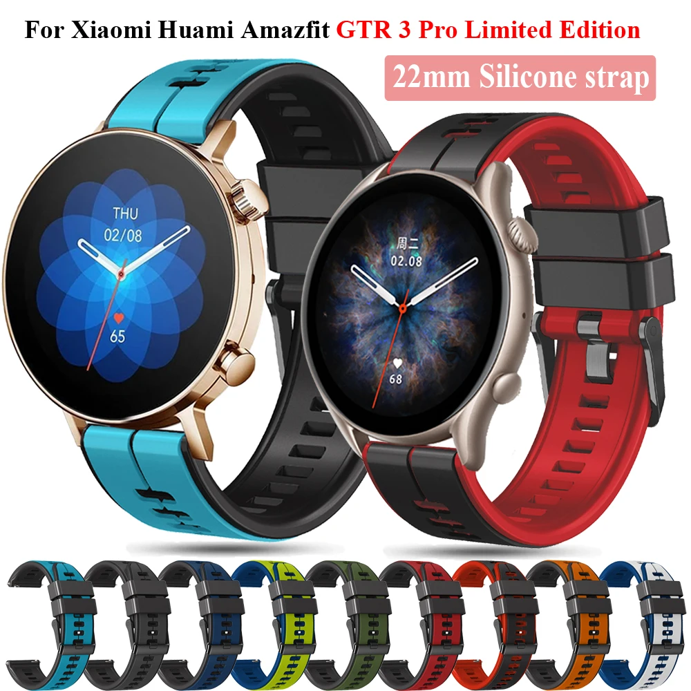 22mm Watch Strap Band BraceletFor Xiaomi Huami Amazfit GTR 2/3/4/GTR3 Pro 47mm Silicone Correa Wristband Smartwatch Accessories
22mm Watch Strap Band BraceletFor Xiaomi Huami Amazfit GTR 2/3/4/GTR3 Pro 47mm Silicone Correa Wristband Smartwatch Accessories