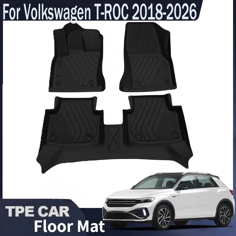 For Volkswagen T-ROC 2018-2026 Models, Removable TPE Car Floor Mats with d Wear-Resistant Trunk Liner
For Volkswagen T-ROC 2018-2026 Models, Removable TPE Car Floor Mats with d Wear-Resistant Trunk Liner