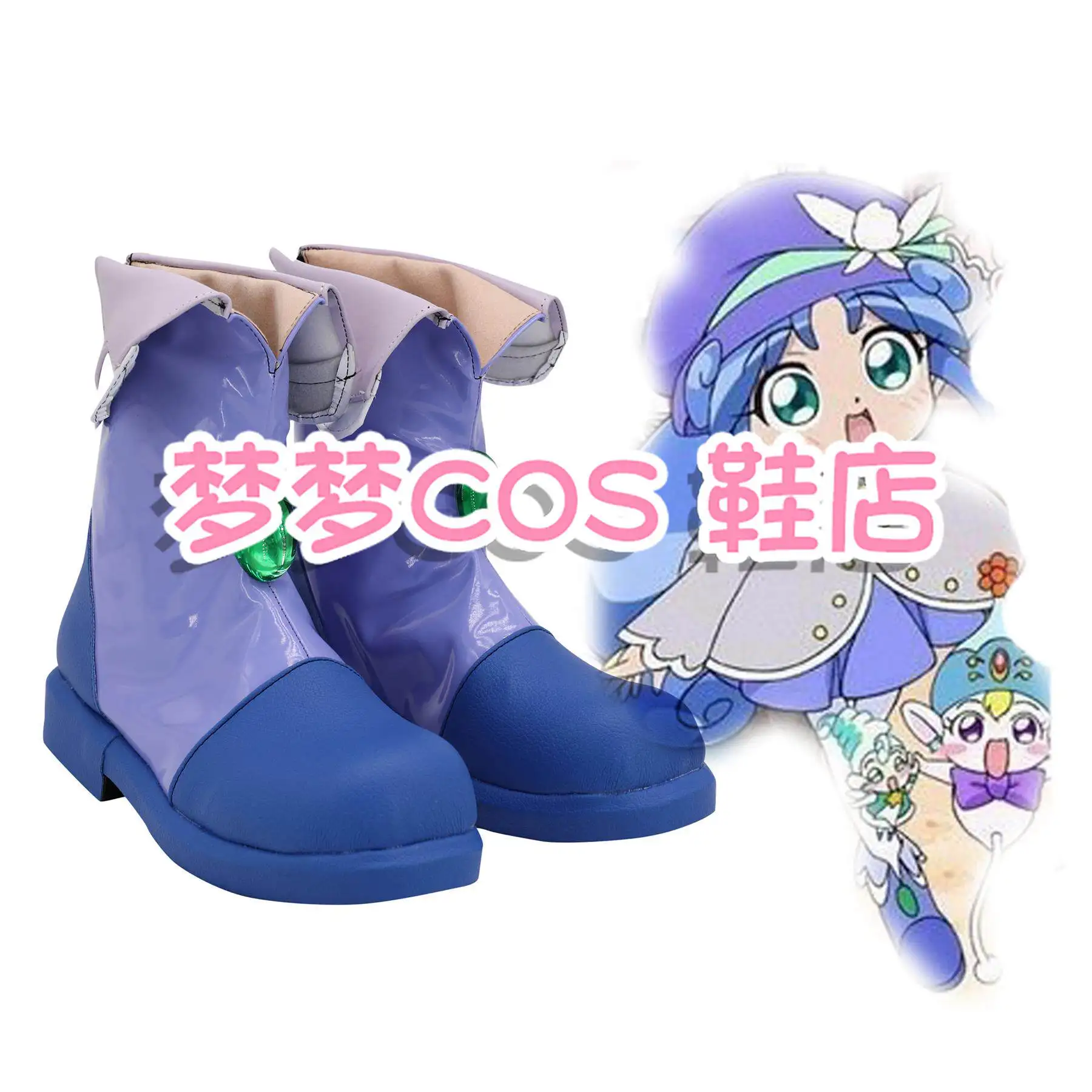 Anime The Twin Princesses of the Wonder Planet Rein Cosplay Shoes Blue Short PU Leather Flat Sole Boots For Halloween Carnival
Anime The Twin Princesses of the Wonder Planet Rein Cosplay Shoes Blue Short PU Leather Flat Sole Boots For Halloween Carnival