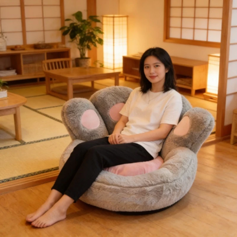 Cute Cat Paw Cushion Lazy Sofa Floor Seat, Soft Tatami Mat for Bedroom Bay Window Office Chair, Comfortable Seating Pad
Cute Cat Paw Cushion Lazy Sofa Floor Seat, Soft Tatami Mat for Bedroom Bay Window Office Chair, Comfortable Seating Pad