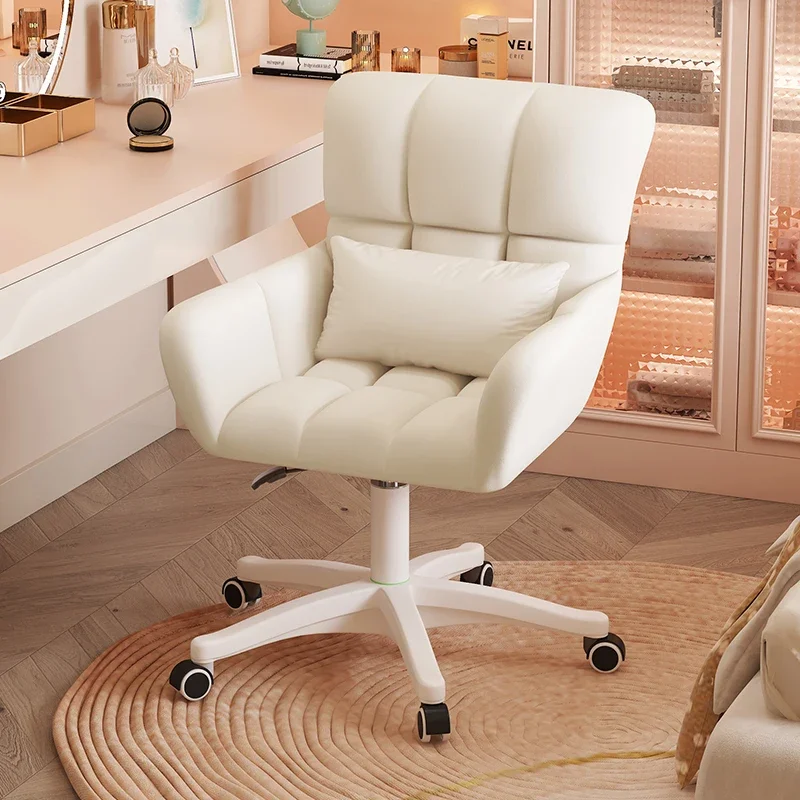 White Normal Office Chair Armpad Fancy Comfy Nordic Swivel Office Chair Living Room Study Cadeira Para Escritorio Furniture
White Normal Office Chair Armpad Fancy Comfy Nordic Swivel Office Chair Living Room Study Cadeira Para Escritorio Furniture