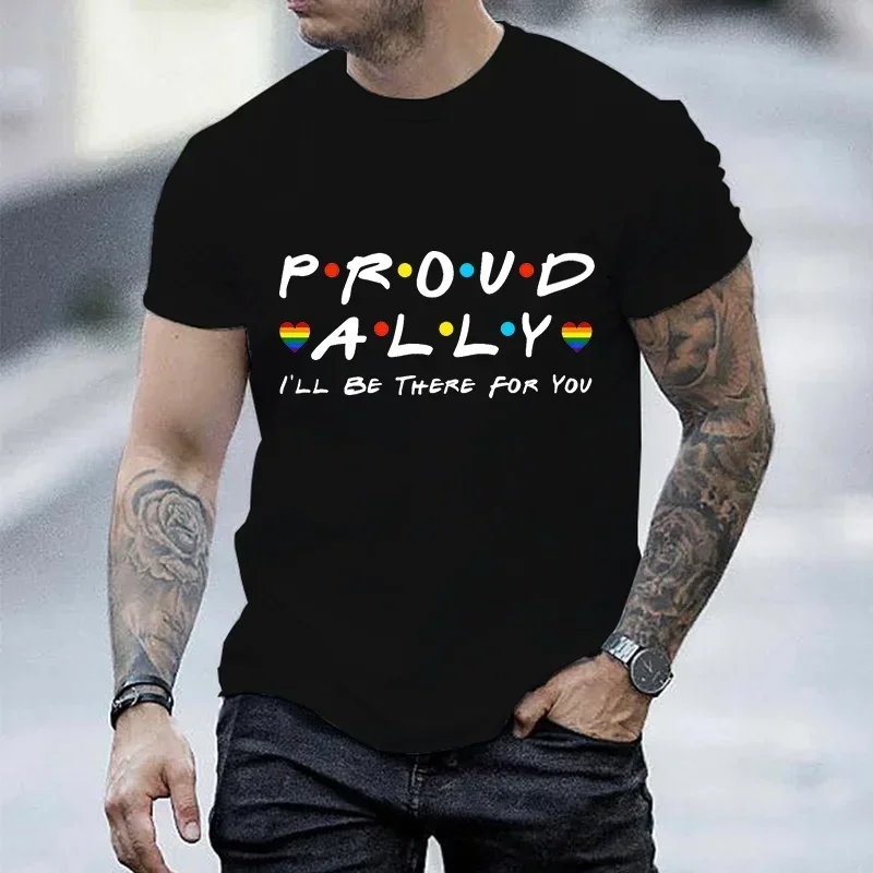 LGBT Tee Shirt Proud Ally I'll Be There for You Rainbow Men's T-shirts Pride Month T Shirts Gay Lovers Couples Matching T Shirt
LGBT Tee Shirt Proud Ally I'll Be There for You Rainbow Men's T-shirts Pride Month T Shirts Gay Lovers Couples Matching T Shirt