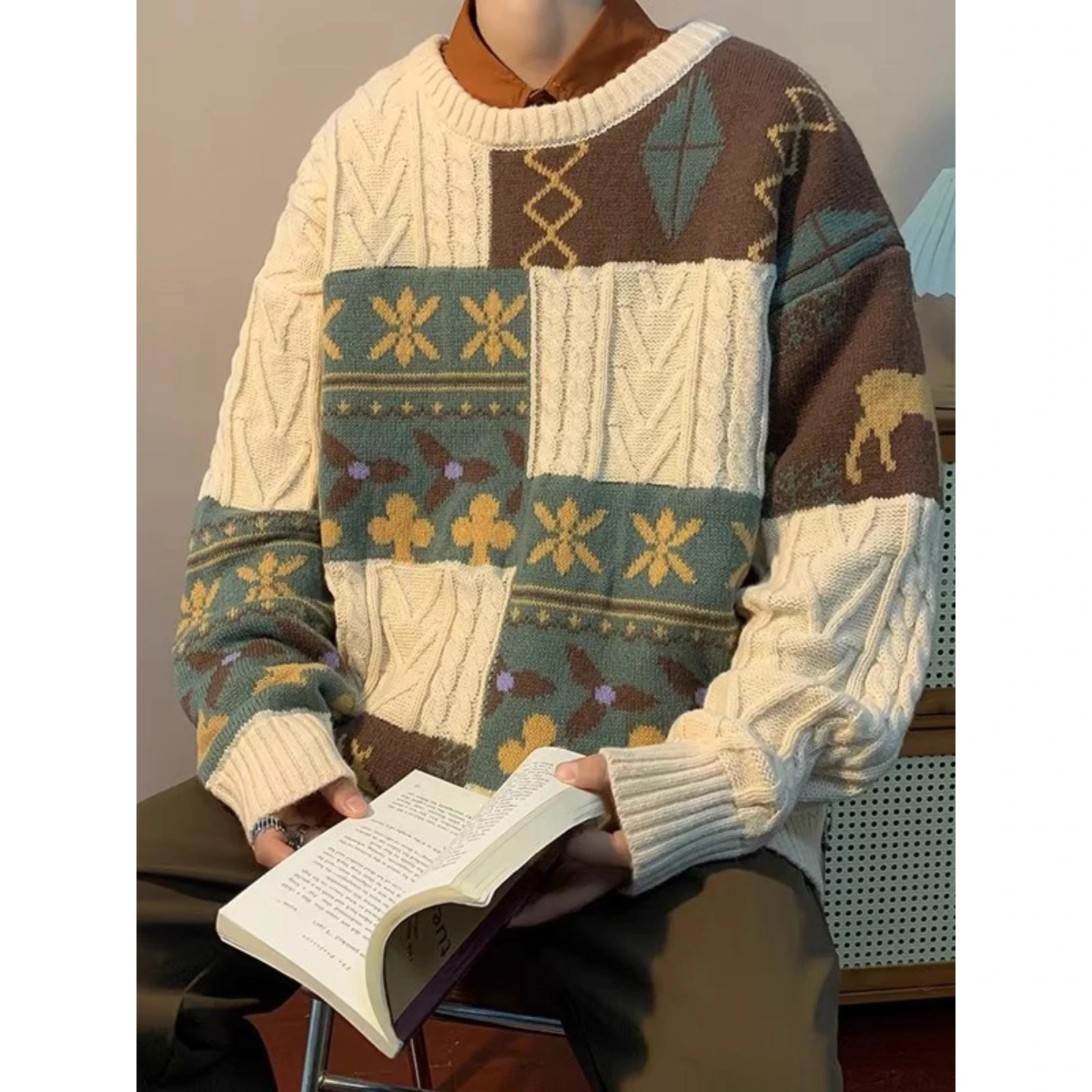 Трикотаж Cisas, мужской свободный крой, большой размер 300, американский слэ, ленивый высококачественный осенне-зимний свитер Thiened
Трикотаж Cisas, мужской свободный крой, большой размер 300, американский слэ, ленивый высококачественный осенне-зимний свитер Thiened