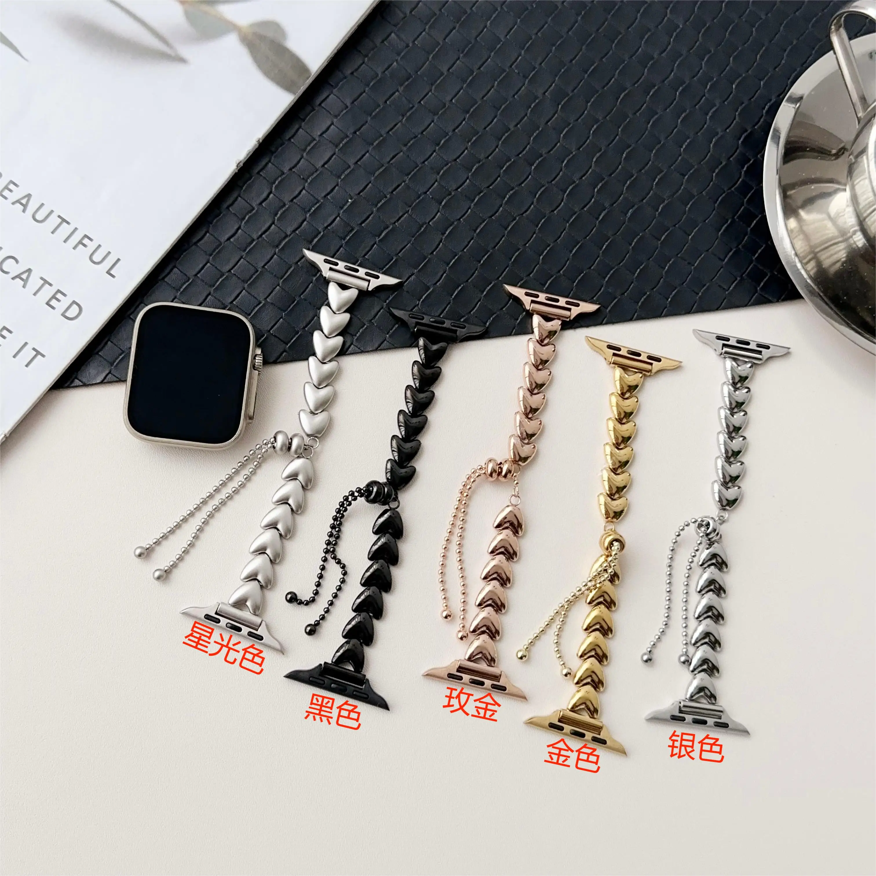 Fashion heart shape For Apple Watch 10 Band 46mm 42mm 45mm 40mm 41mm 44/49mm Stainless Steel Bracelet For iWatch Ultra 9/8/7/6
Fashion heart shape For Apple Watch 10 Band 46mm 42mm 45mm 40mm 41mm 44/49mm Stainless Steel Bracelet For iWatch Ultra 9/8/7/6