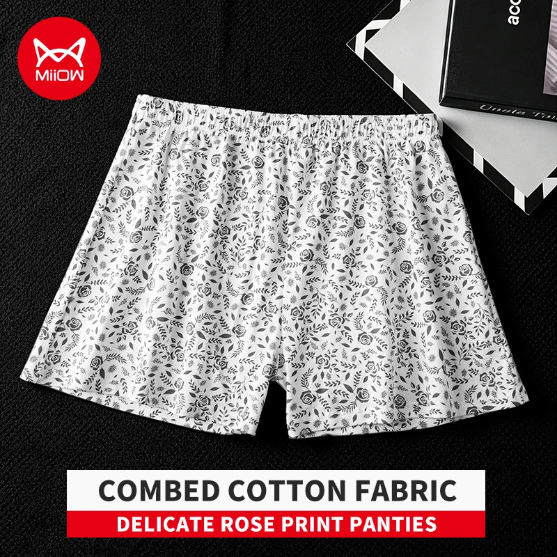 MiiOW 4/6Pcs Mens Aro Pants Cotton Breathable Boxer Briefs Men Loose Floral Print Underpants Man Underwear Panties Pajama Pants
MiiOW 4/6Pcs Mens Aro Pants Cotton Breathable Boxer Briefs Men Loose Floral Print Underpants Man Underwear Panties Pajama Pants