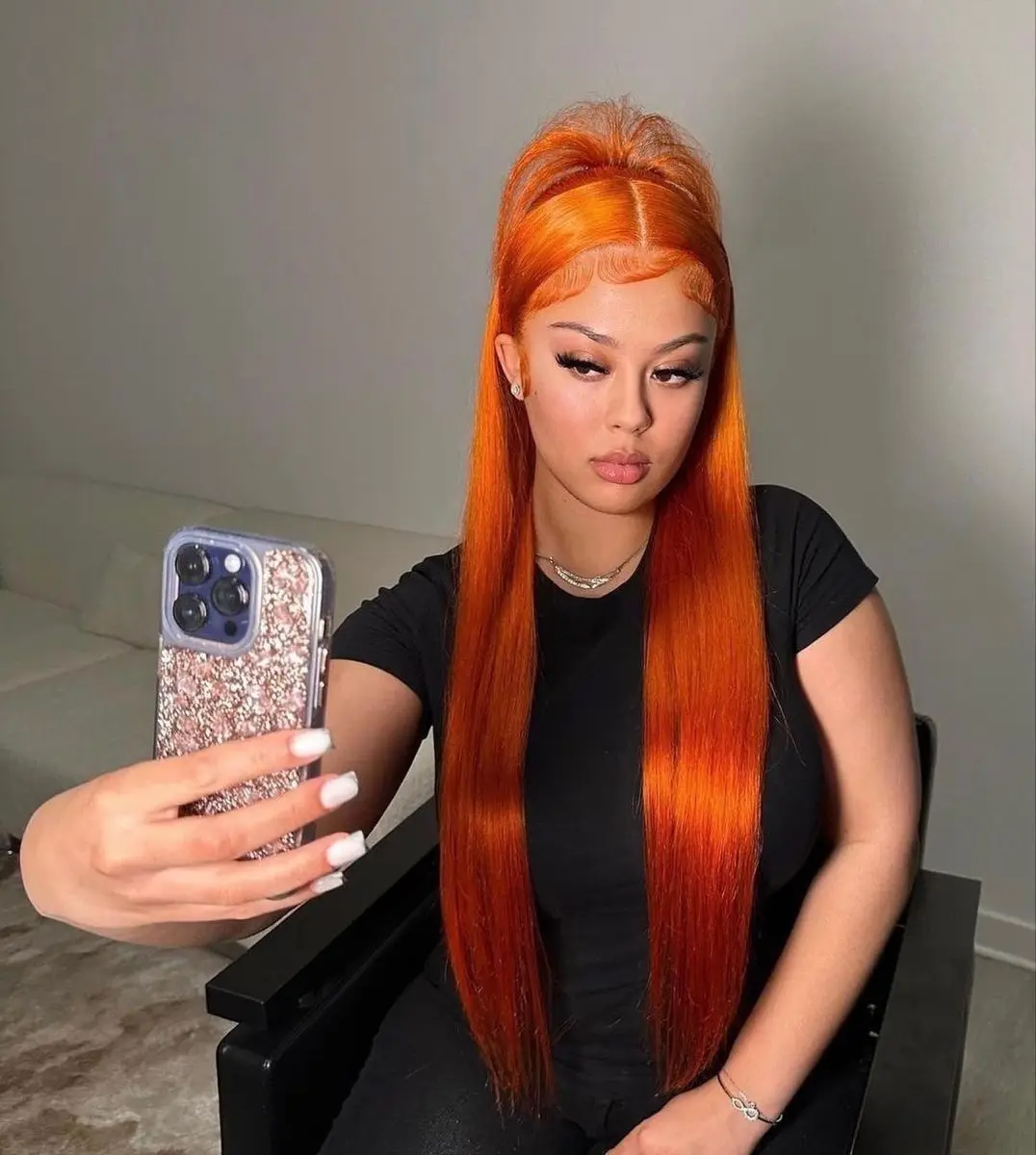 Ginger orange colored straight wig 13x6 hd lace frontal human hair wig Preplucked 36 30 inch lace front straight wigs for women
Ginger orange colored straight wig 13x6 hd lace frontal human hair wig Preplucked 36 30 inch lace front straight wigs for women