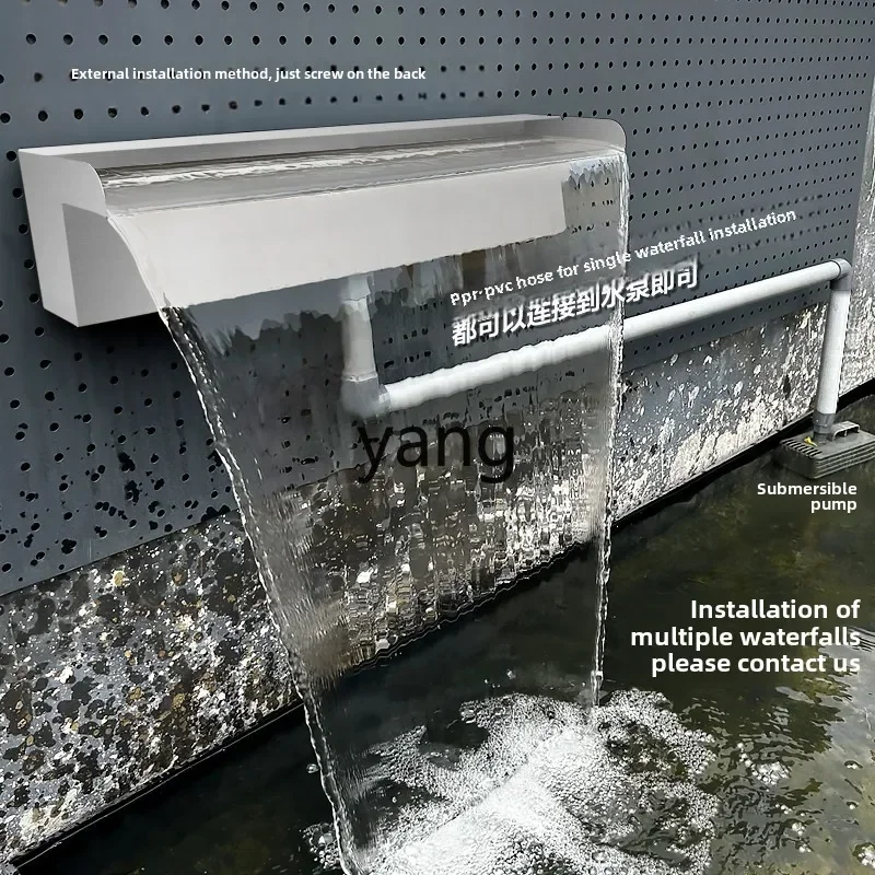 yjq flowing water wall landscape waterfall stainless steel waterfall water outlet water feature wall
yjq flowing water wall landscape waterfall stainless steel waterfall water outlet water feature wall