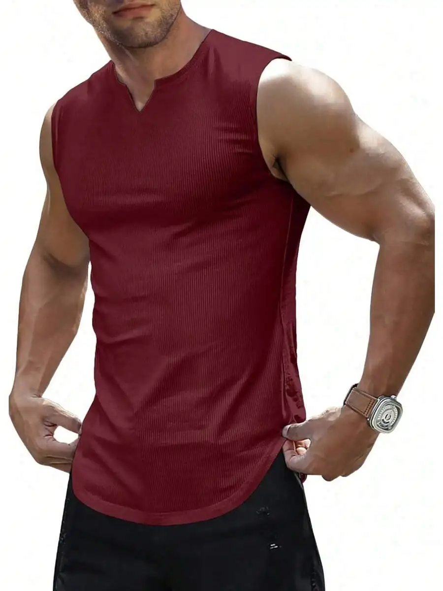 Mens Ribbed Knitted Tank Top Sleeveless Fitness Gym T-Shirt
Mens Ribbed Knitted Tank Top Sleeveless Fitness Gym T-Shirt