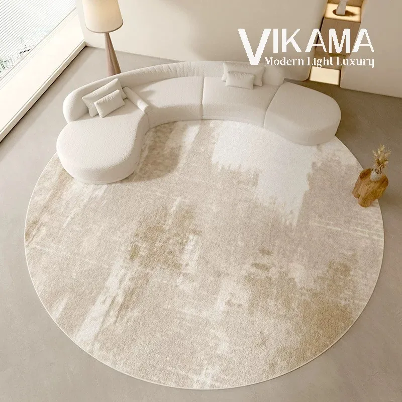 VIKAMA Abstract ink art design comfortable soft round plush carpet fashion simple warm home bedroom bed sofa floor mat
VIKAMA Abstract ink art design comfortable soft round plush carpet fashion simple warm home bedroom bed sofa floor mat