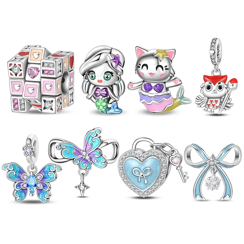 Fit 925 Original 3mm Bracelets Womens Moveable Toy Cube Charm 925 Silver Blue Ribbon Bow Charms Beads DIY Fine Jewelry Gifts Hot
Fit 925 Original 3mm Bracelets Womens Moveable Toy Cube Charm 925 Silver Blue Ribbon Bow Charms Beads DIY Fine Jewelry Gifts Hot