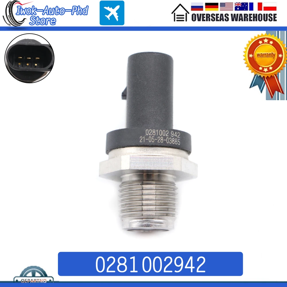 0281002942 Car Fuel Rail Pressure Sensor For Mercedes Benz Sprinter 2T 3 T 4T Vito Actros Antos Arocs Citaro W202 0281002700
0281002942 Car Fuel Rail Pressure Sensor For Mercedes Benz Sprinter 2T 3 T 4T Vito Actros Antos Arocs Citaro W202 0281002700