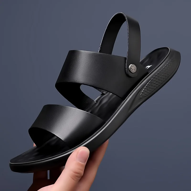 2024 Summer New Thick Sole Casual Sandals and Slippers Non Slip Men's Genuine Leather Beach Shoes Dual Purpose Soft Sole Sandals
2024 Summer New Thick Sole Casual Sandals and Slippers Non Slip Men's Genuine Leather Beach Shoes Dual Purpose Soft Sole Sandals