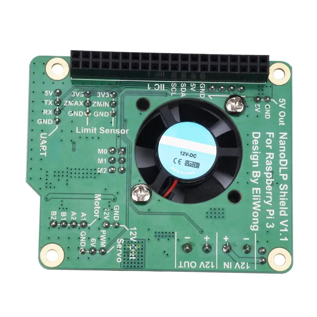 PCB Board Expansion Board with DRV8825 Stepper Driver 3A for 3D Printer Raspberry Pi 3B Nanodlp
PCB Board Expansion Board with DRV8825 Stepper Driver 3A for 3D Printer Raspberry Pi 3B Nanodlp