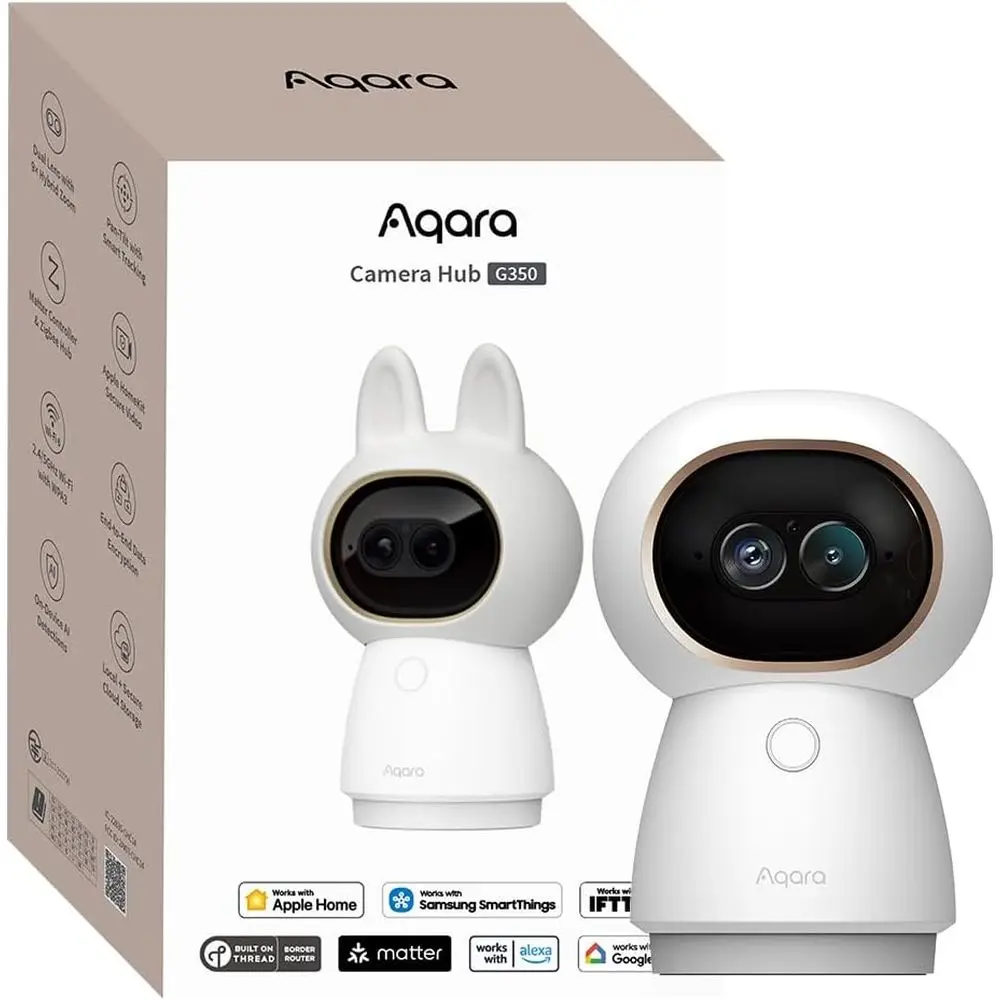 Ultra HD Dual-Lens Indoor Security Camera: 9X Zoom, 360° Pan, AI Tracking, Gesture Control, Compatible with HomeKit, Alexa, Home
Ultra HD Dual-Lens Indoor Security Camera: 9X Zoom, 360° Pan, AI Tracking, Gesture Control, Compatible with HomeKit, Alexa, Home