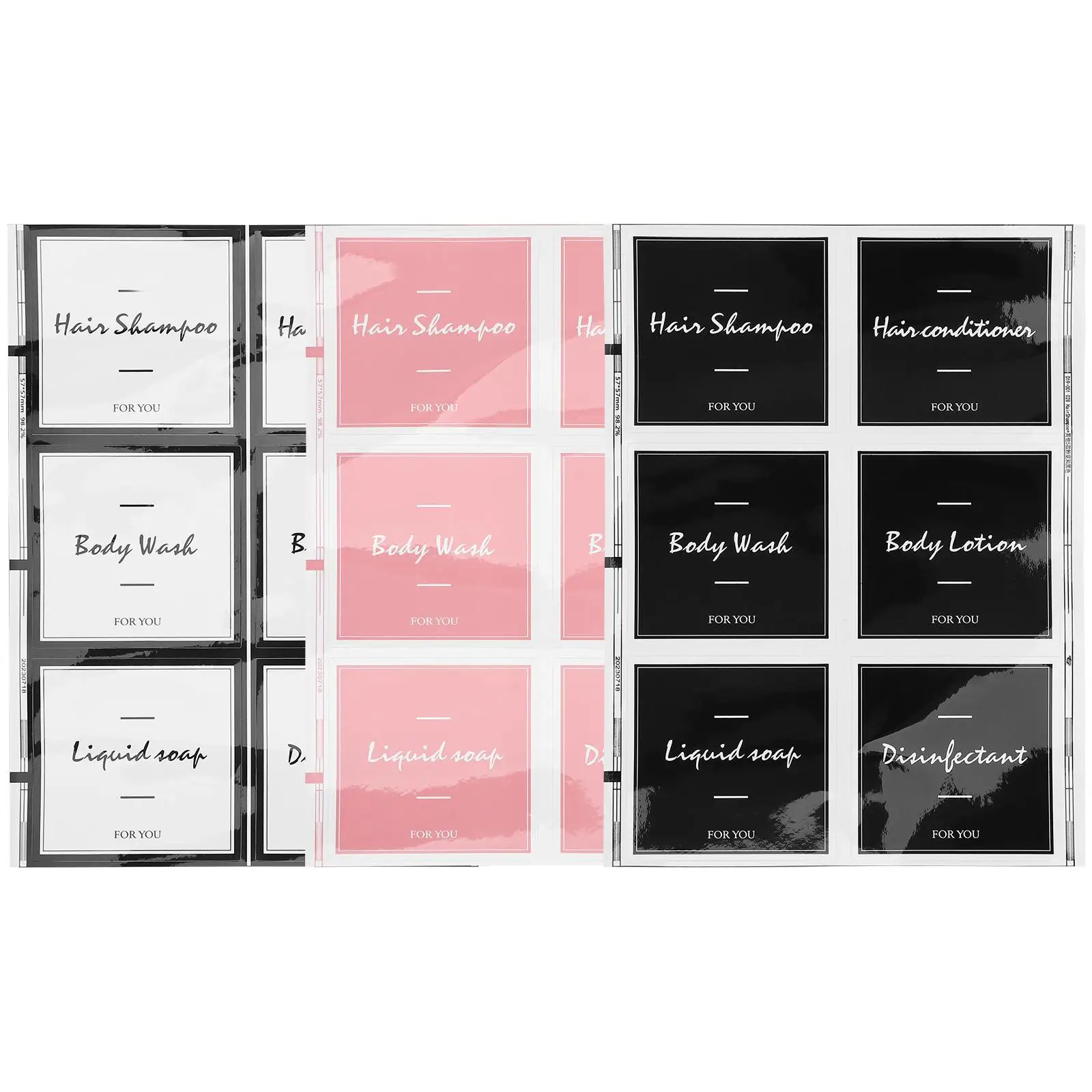 3 Sheets Cosmetics Soap Stickers Toiletries Labels Tabs for Travel Bottles Accessories Shampoo
3 Sheets Cosmetics Soap Stickers Toiletries Labels Tabs for Travel Bottles Accessories Shampoo