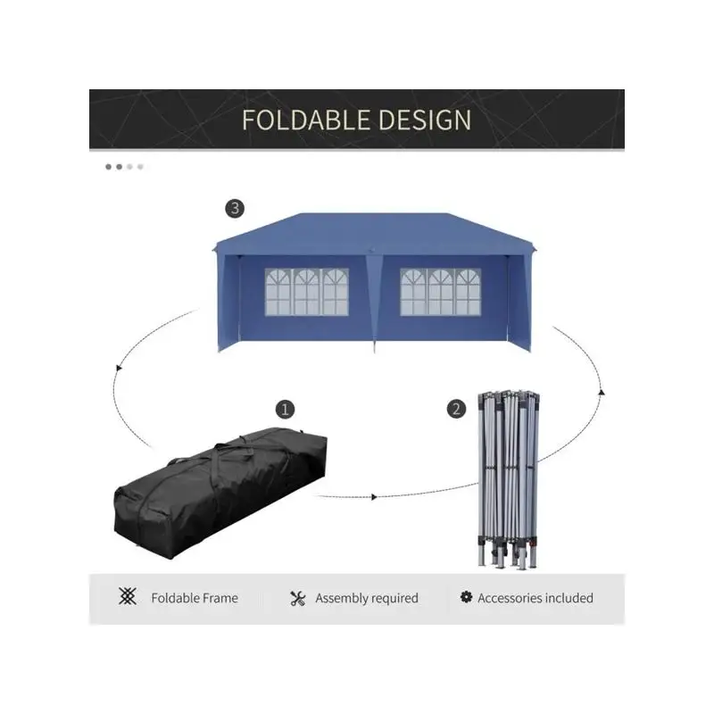 Всплывающая палатка для вечеринок с навесом размером 10 x 20 дюймов и 4 боковыми стенками, синяя, наружное укрытие, портативный тент для мероприятий, мгновенная настройка
Всплывающая палатка для вечеринок с навесом размером 10 x 20 дюймов и 4 боковыми стенками, синяя, наружное укрытие, портативный тент для мероприятий, мгновенная настройка
