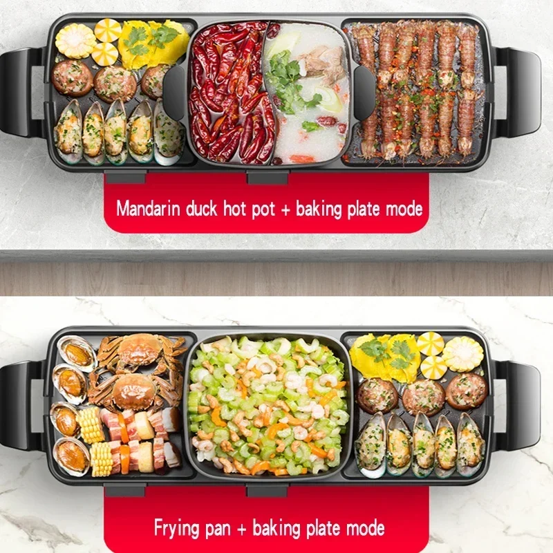 Новая модернизированная электрическая духовка, бытовая корейская горячая кастрюля, мгновенная вареная жареная встроенная кастрюля, многофункциональная домашняя машина для барбекю
Новая модернизированная электрическая духовка, бытовая корейская горячая кастрюля, мгновенная вареная жареная встроенная кастрюля, многофункциональная домашняя машина для барбекю