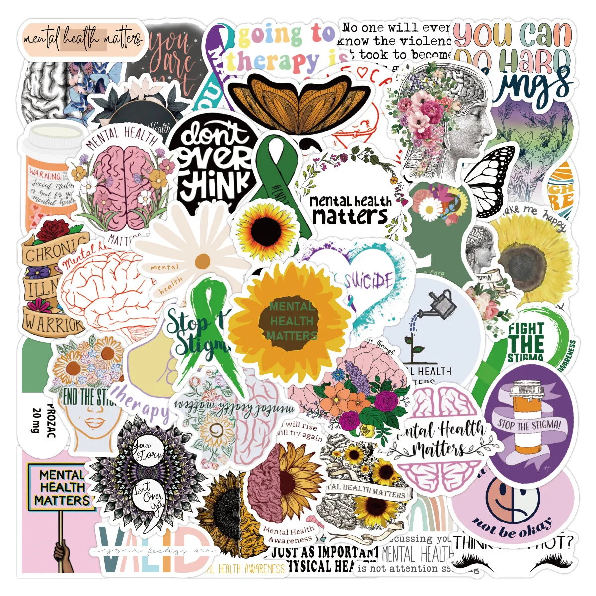 10/50/100PCS Mental Health Awareness Text Color Decorative Waterproof Stickers Kids Toy
10/50/100PCS Mental Health Awareness Text Color Decorative Waterproof Stickers Kids Toy