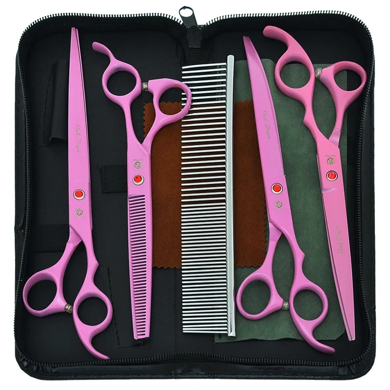 8 inch Purple Dragon Dog Scissors Japan Steel Pet Cutting Thinning Shears Animals Grooming Scissors Puppy Haircut Tools B0055B 
8 inch Purple Dragon Dog Scissors Japan Steel Pet Cutting Thinning Shears Animals Grooming Scissors Puppy Haircut Tools B0055B