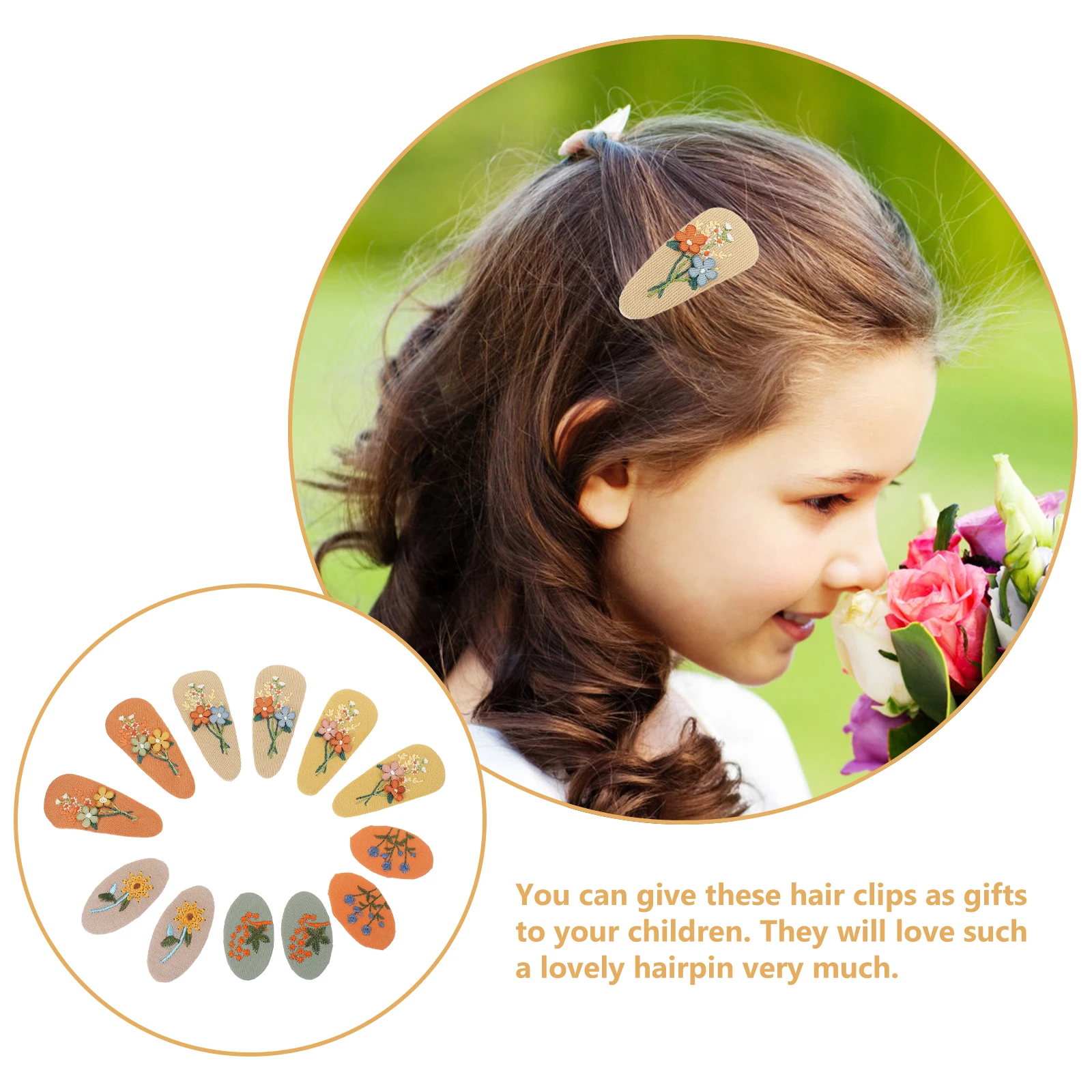 Embroidery Hair Clips Cute Fabric Barrettes for Girls Toddler Hair Accessories Little Girl Hairpins Everyday Wear
Embroidery Hair Clips Cute Fabric Barrettes for Girls Toddler Hair Accessories Little Girl Hairpins Everyday Wear